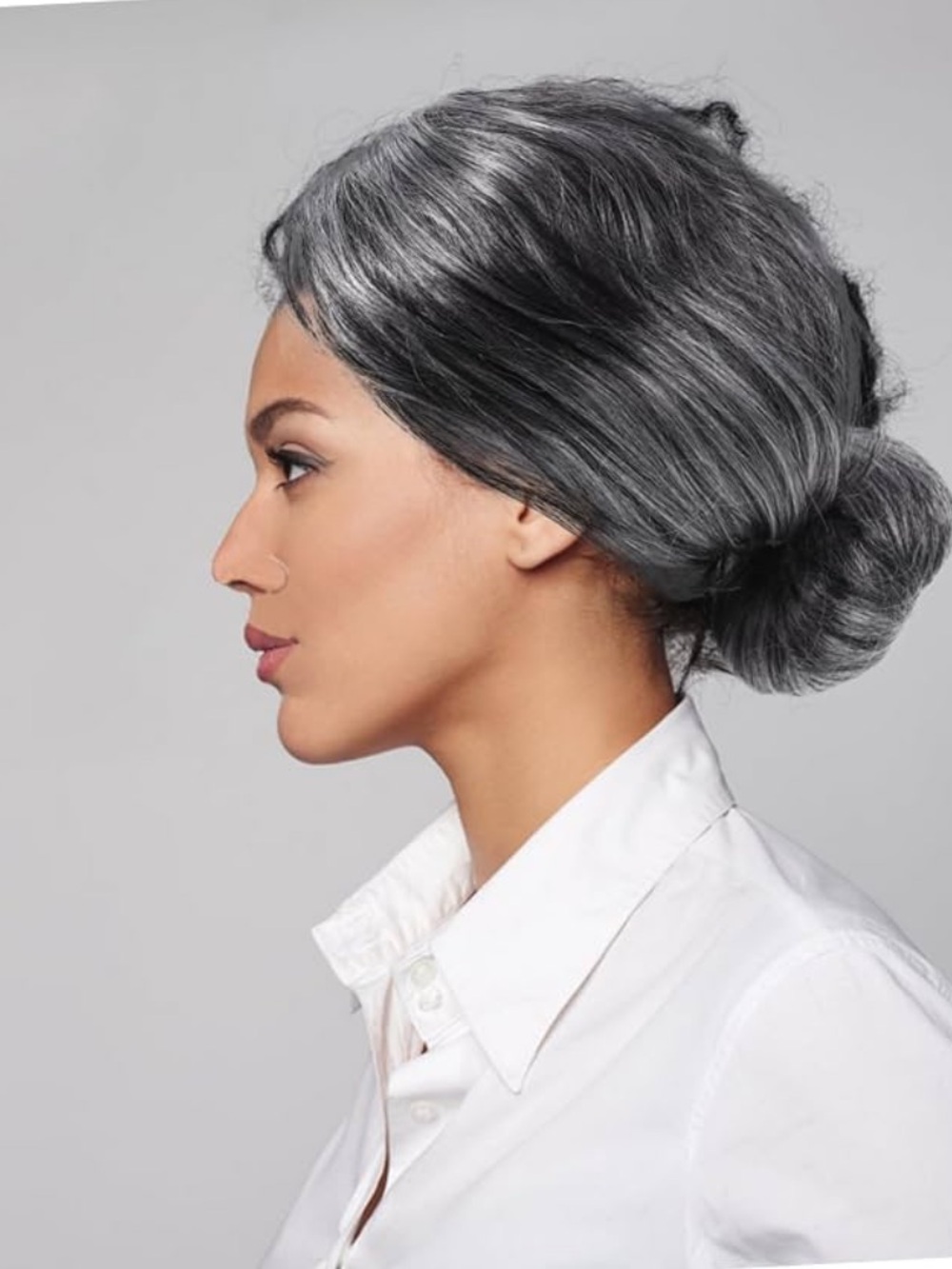 Gray Hair Bun Extension